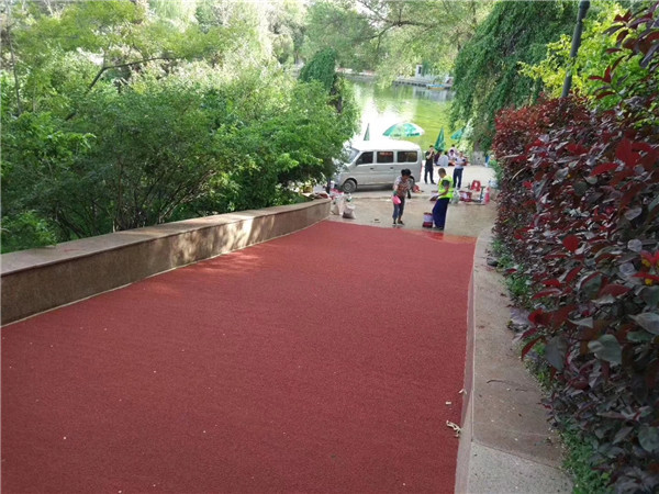 六安彩色路面施工